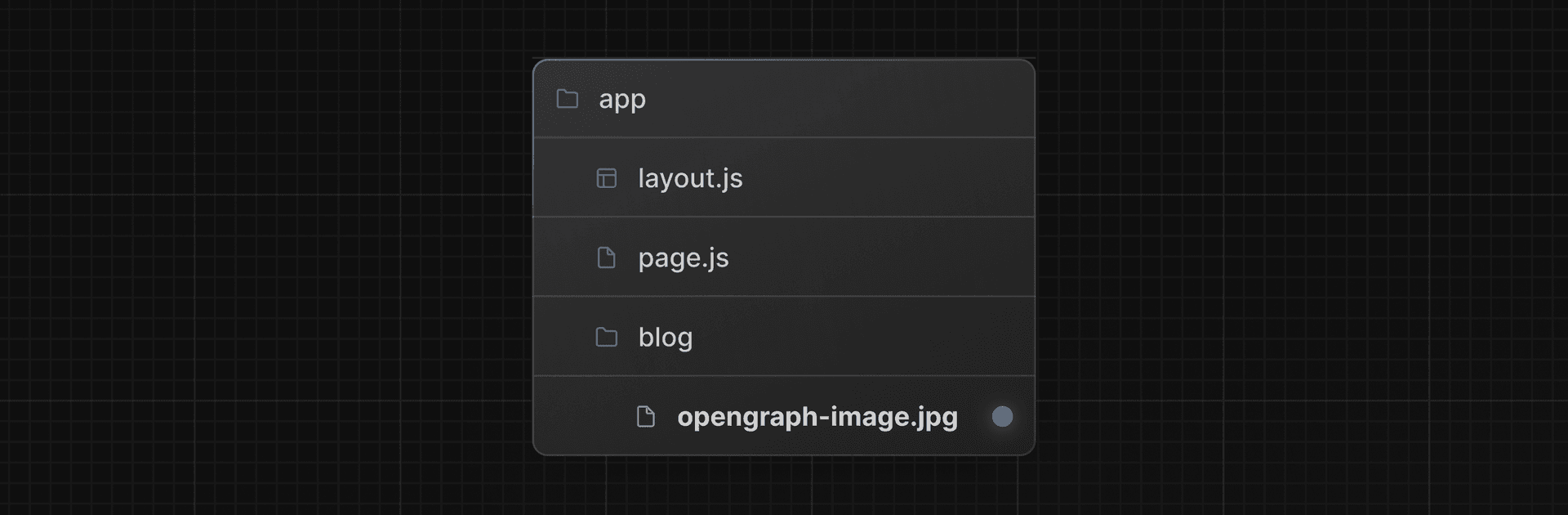 OG image special file inside the blog folder