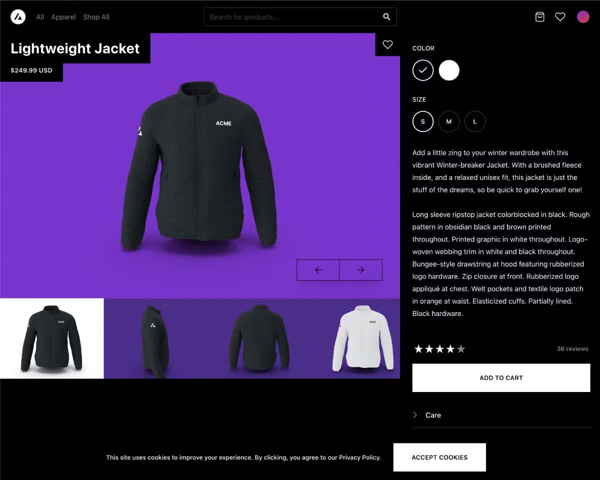 An all-in-one starter kit for high-performance e-commerce sites.