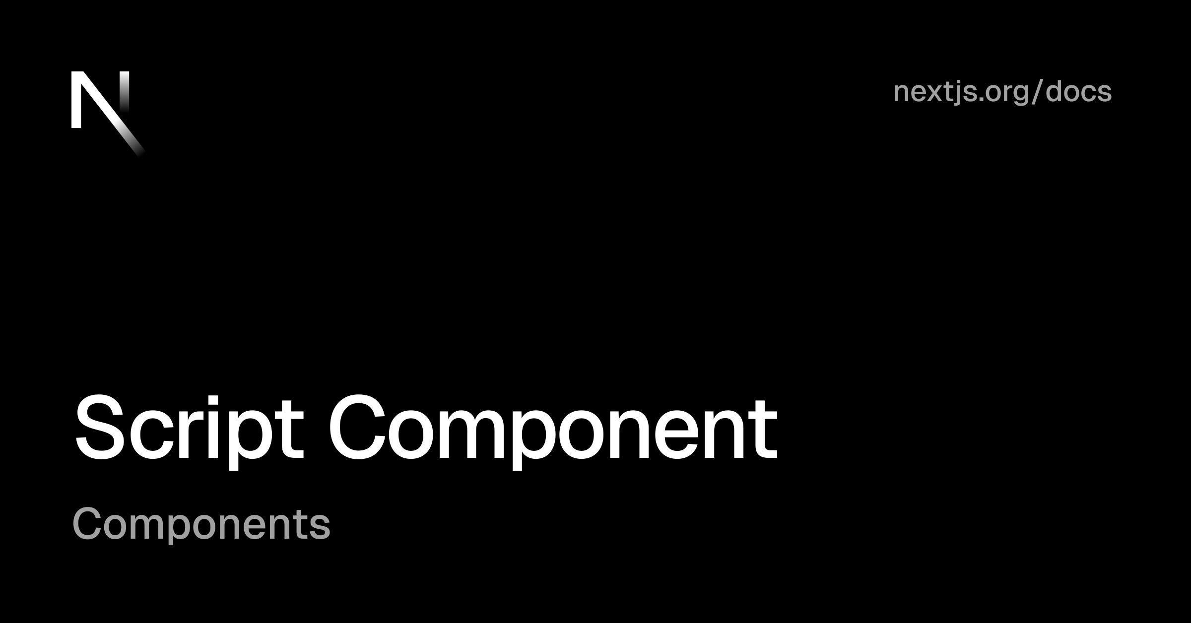 Components: Script Component | Next.js